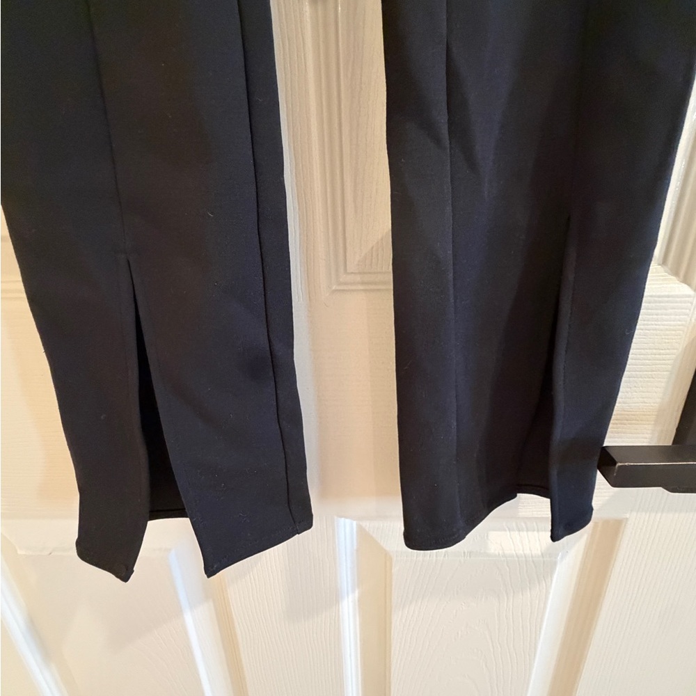 Black Front Split Pants - image 4